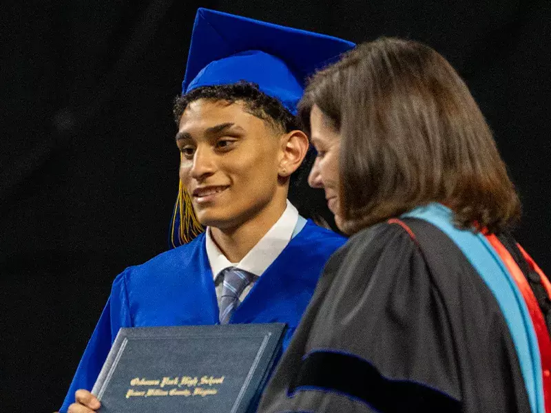 OPHS student at graduation