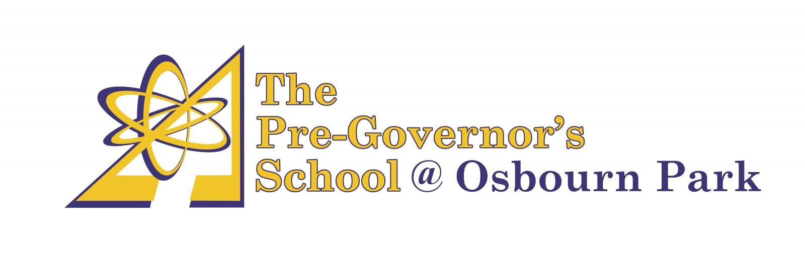 In yellow and blue lettering, the Pre-Governor's School at Osbourn Park